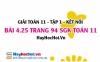 Bài 4.25 SGK Toán 11 tập 1 Kết nối tri thức